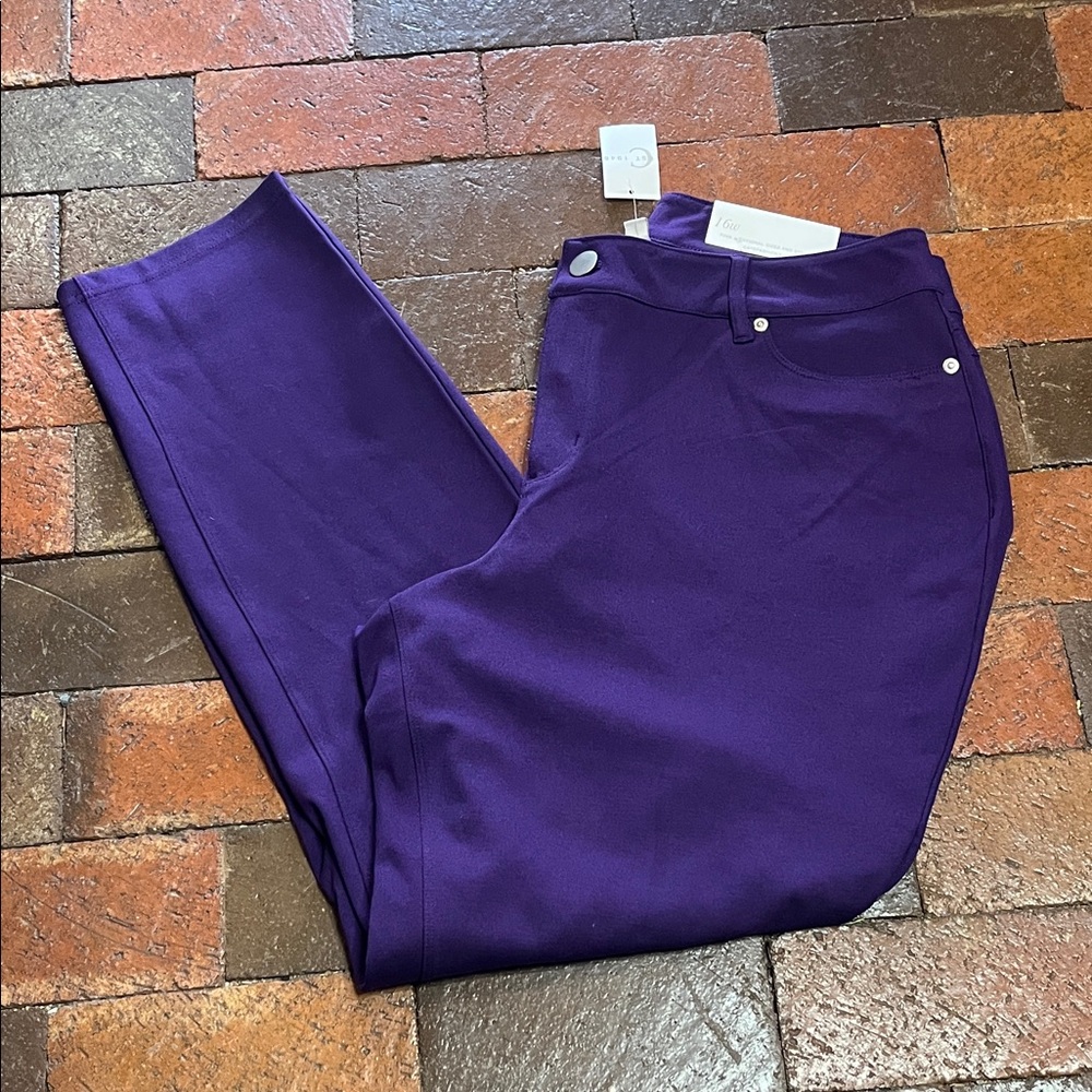 Cato purple size 16W Sportswear Skinny NWT